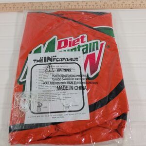 Vintage Mountain Dew Code Red Inflatable Basketball Soda Advertising NOS